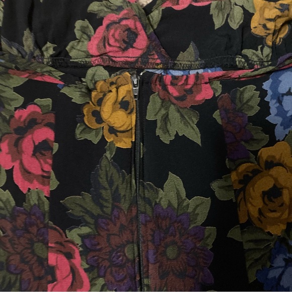 Vintage 90s Betsey Johnson floral print mini dress halter summer grunge colorful - Picture 5 of 6